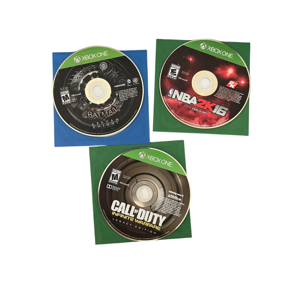 XBOX One Batman Arkham Knight, NBA 2k16, Call of Duty Infinite Warfare Legacy